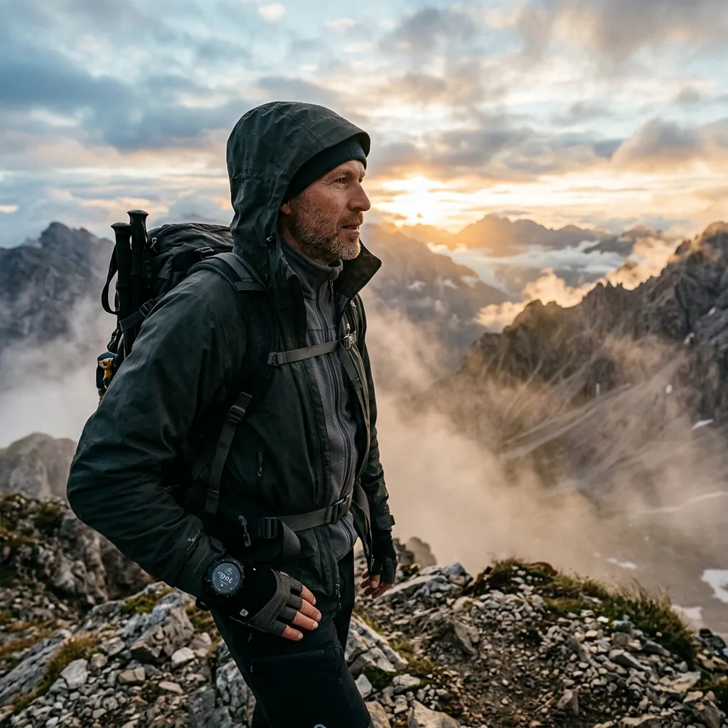 Vantrek X1 Tactical Smartwatch in Rugged Outdoor Mountain Setting